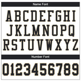 Custom White Black-Vegas Gold Classic Style Mesh Authentic Football Jersey